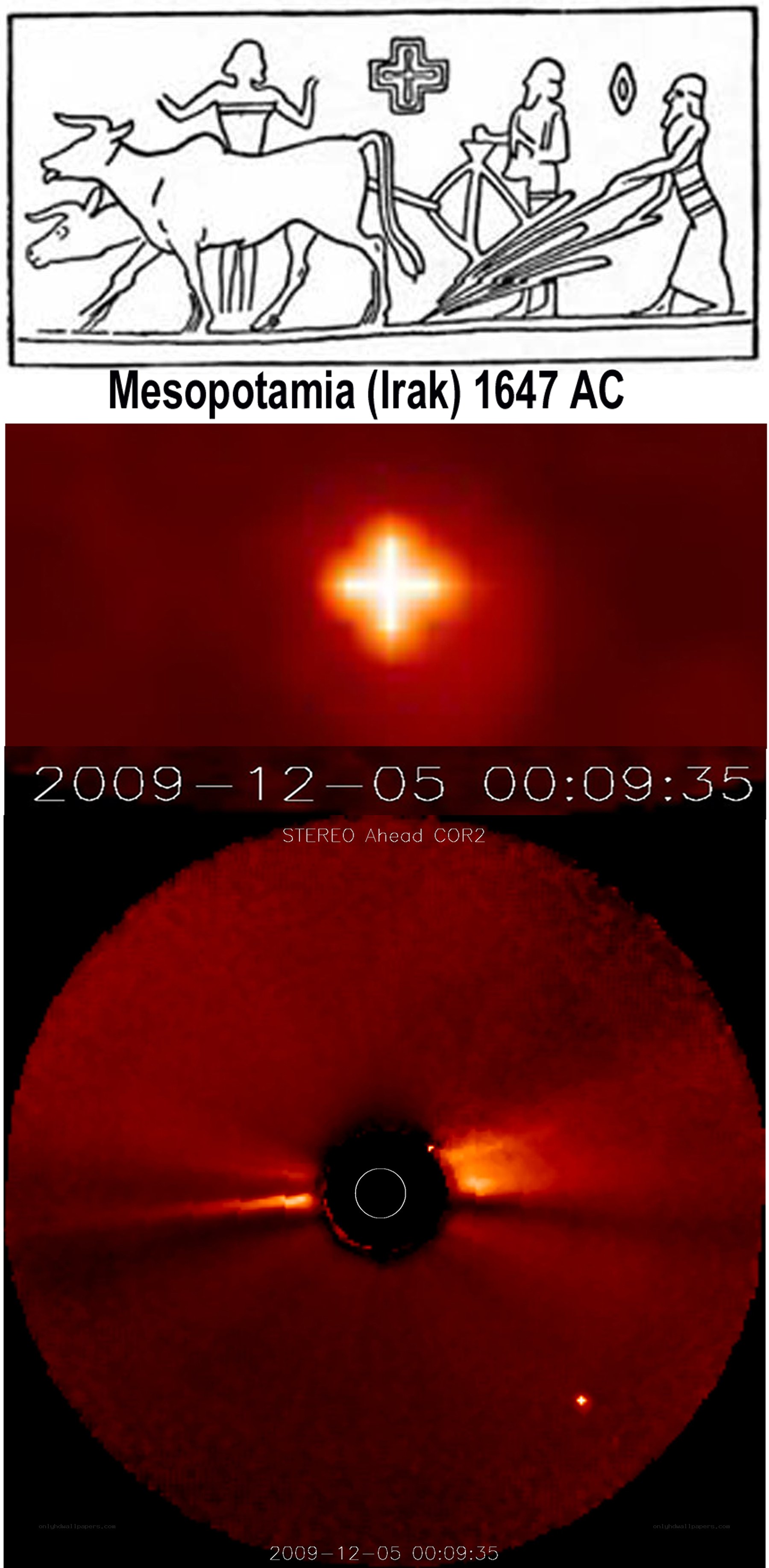 Ancient and modern solar events
