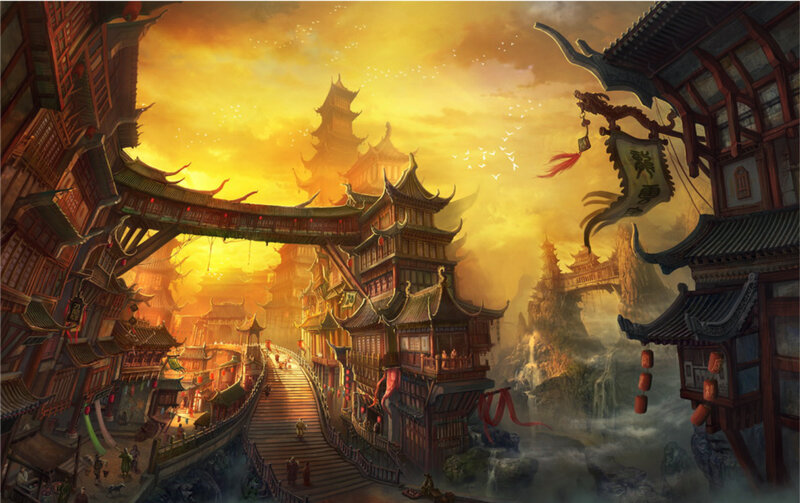 Ancient Asian Cityscape