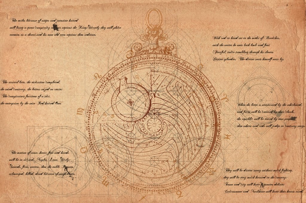 ancient astrological chart