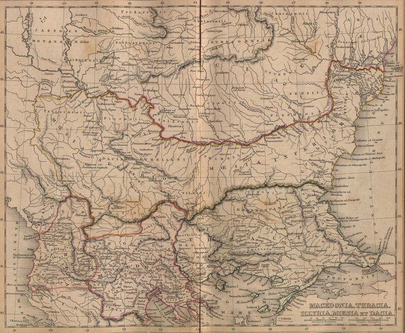 Ancient Balkan map