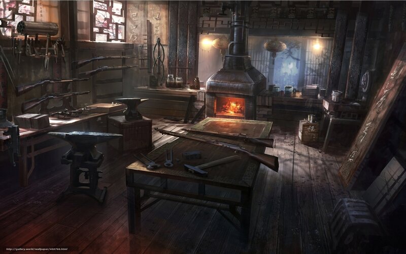 ancient blacksmith workshop