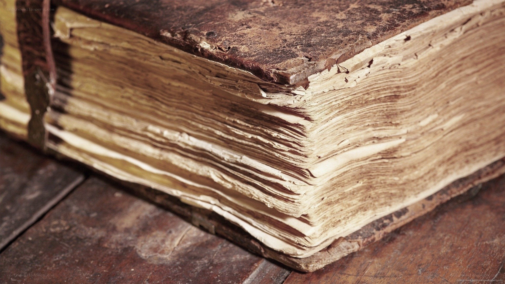 ancient book with worn pages