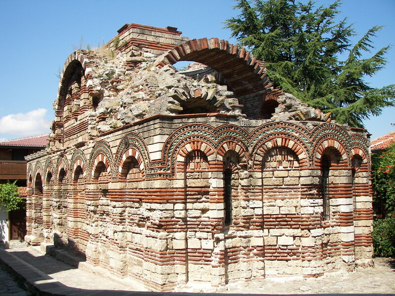 Ancient Brick Church Ruins