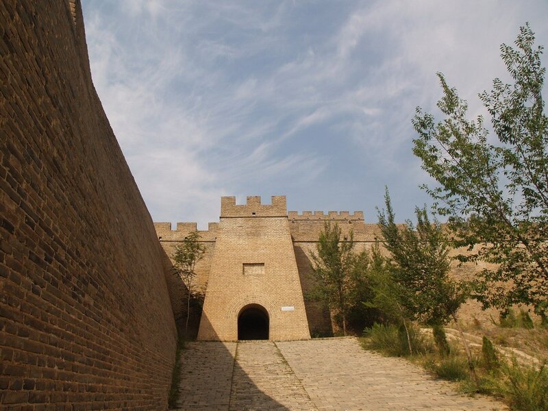 ancient brick fortress gate