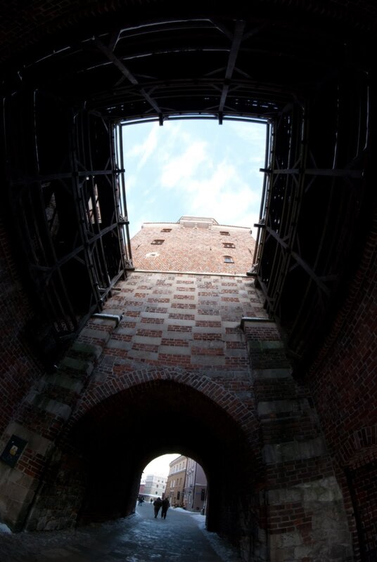 ancient brick gate tower