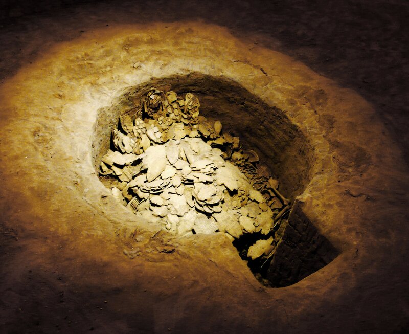 ancient burial pit