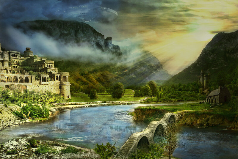 Ancient Castle by River