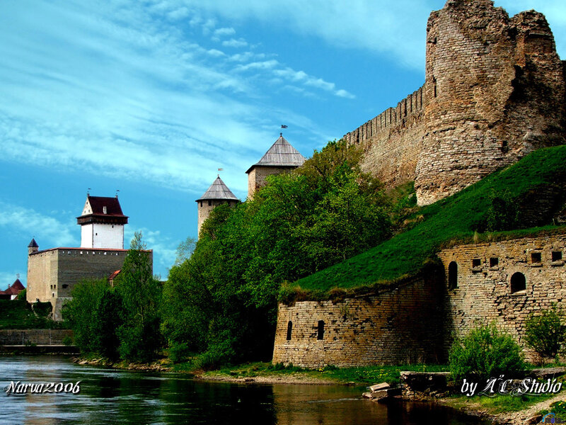 ancient castle by the river
