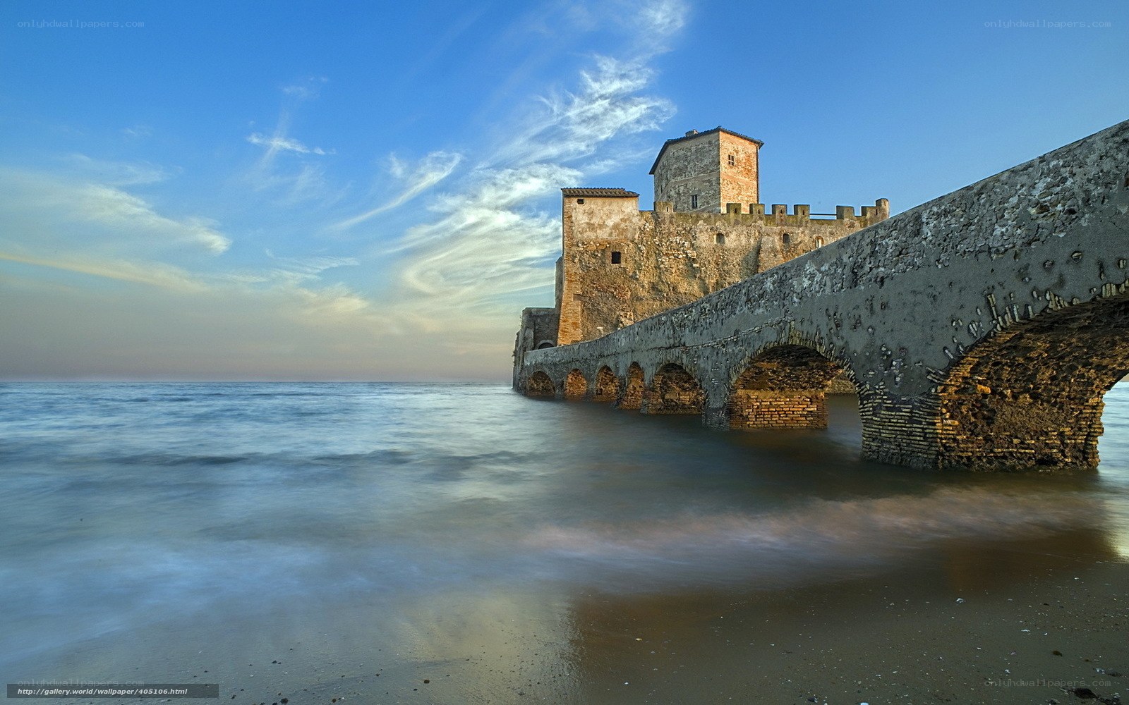 ancient castle by the sea