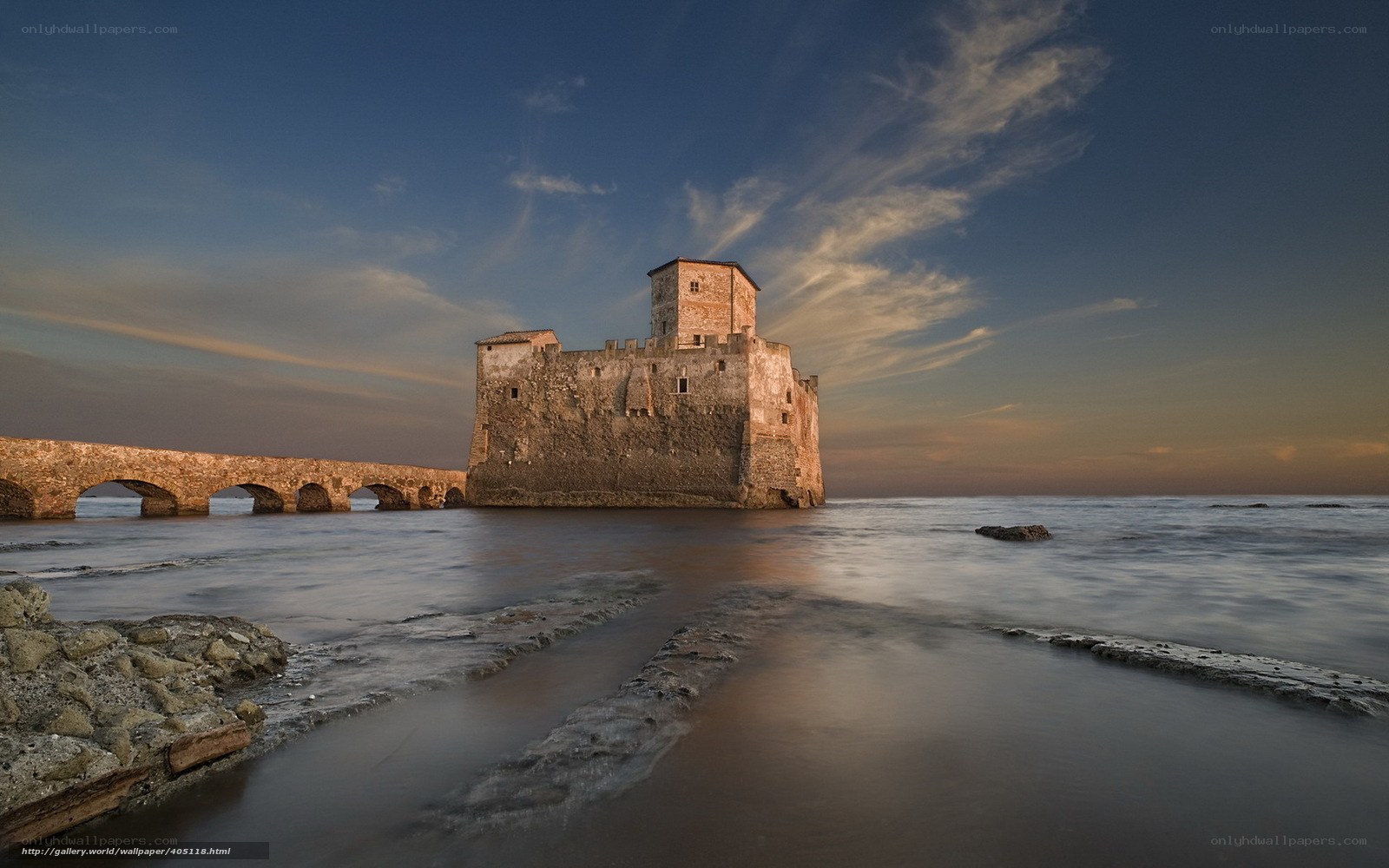 Ancient castle by the sea
