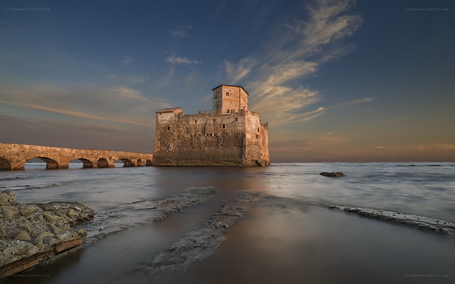 ancient castle by the sea