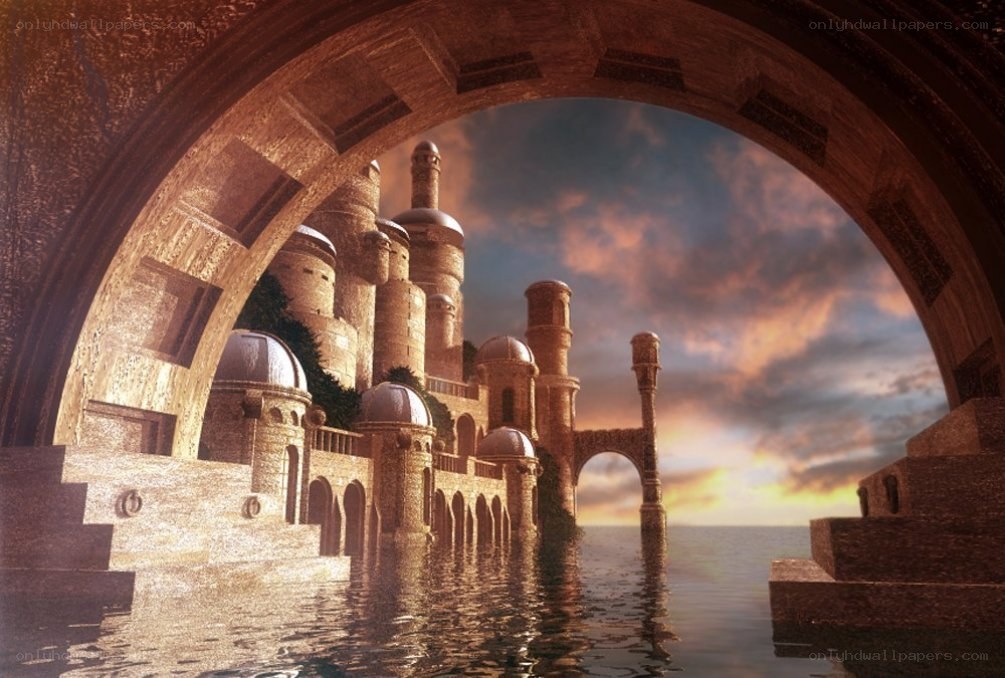 ancient castle by the sea