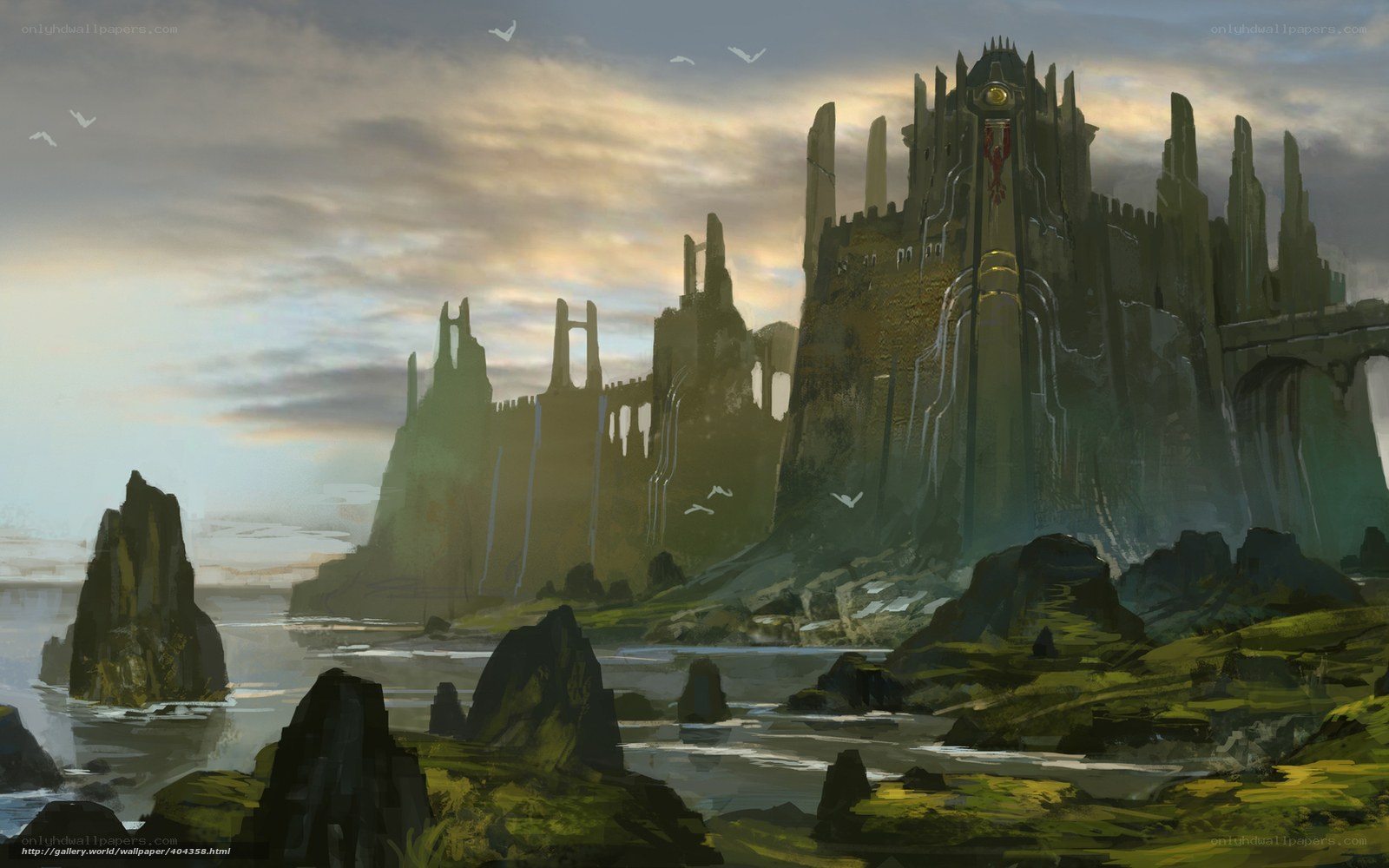 ancient castle by the sea