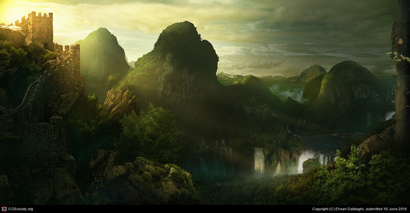 Ancient Castle in Mountains