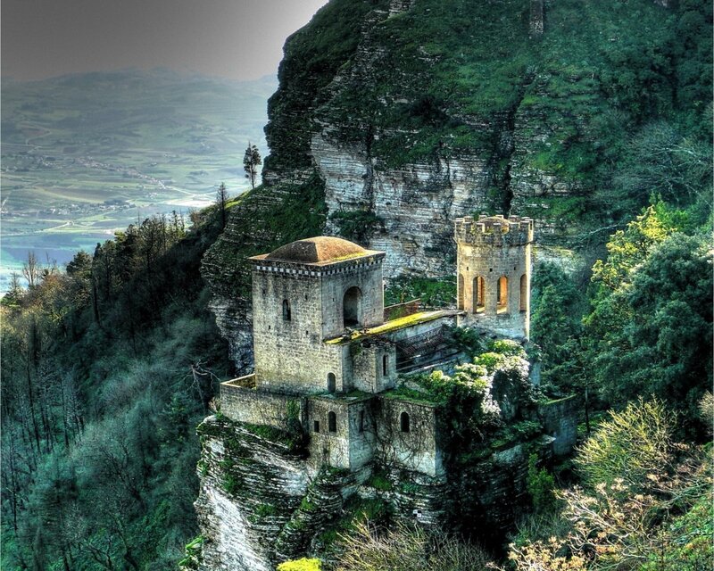 Ancient castle on a cliff