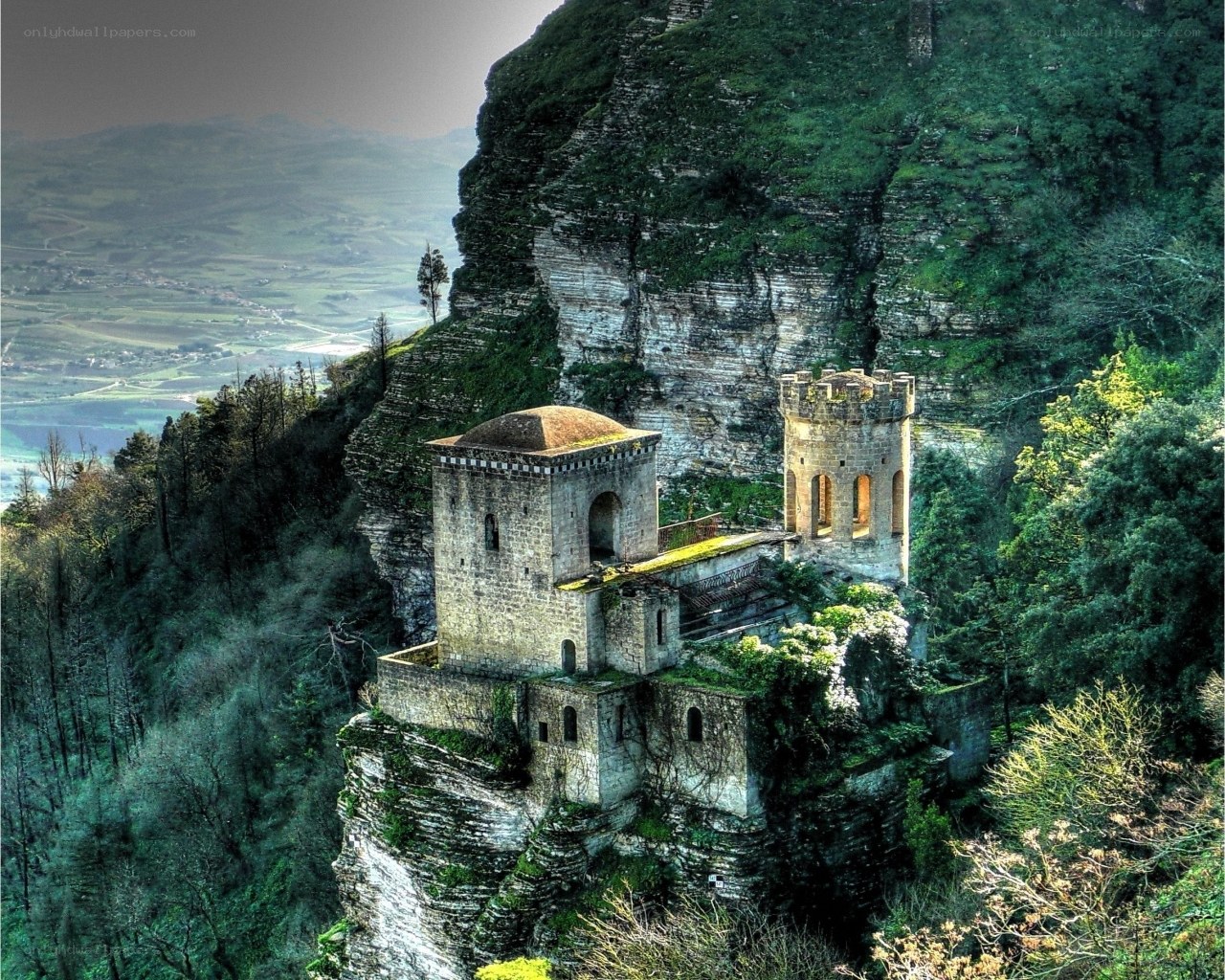 Ancient castle on a cliff