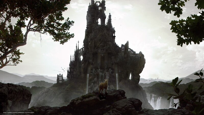 ancient castle on a cliff