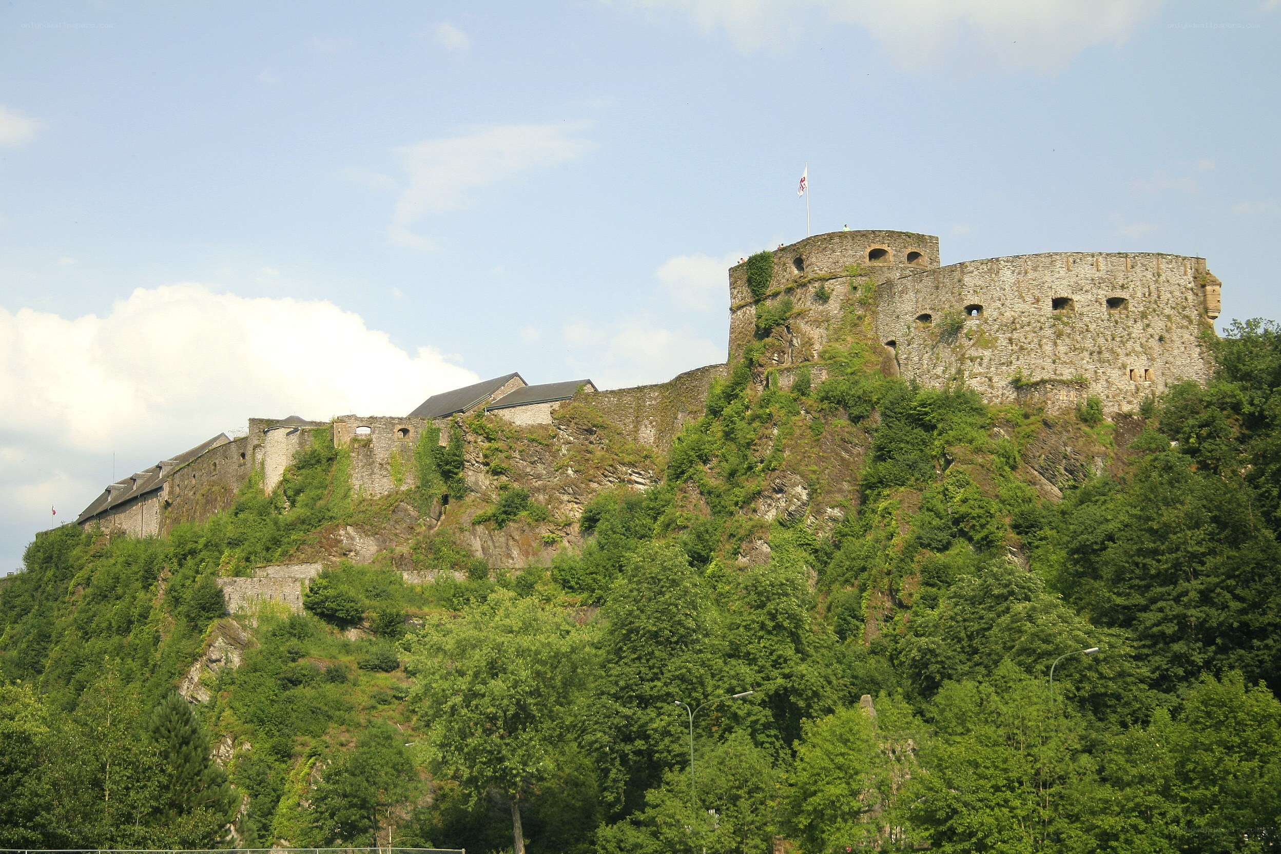 ancient castle on a hill