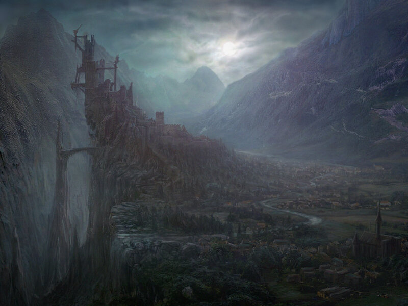Ancient Castle on Cliff