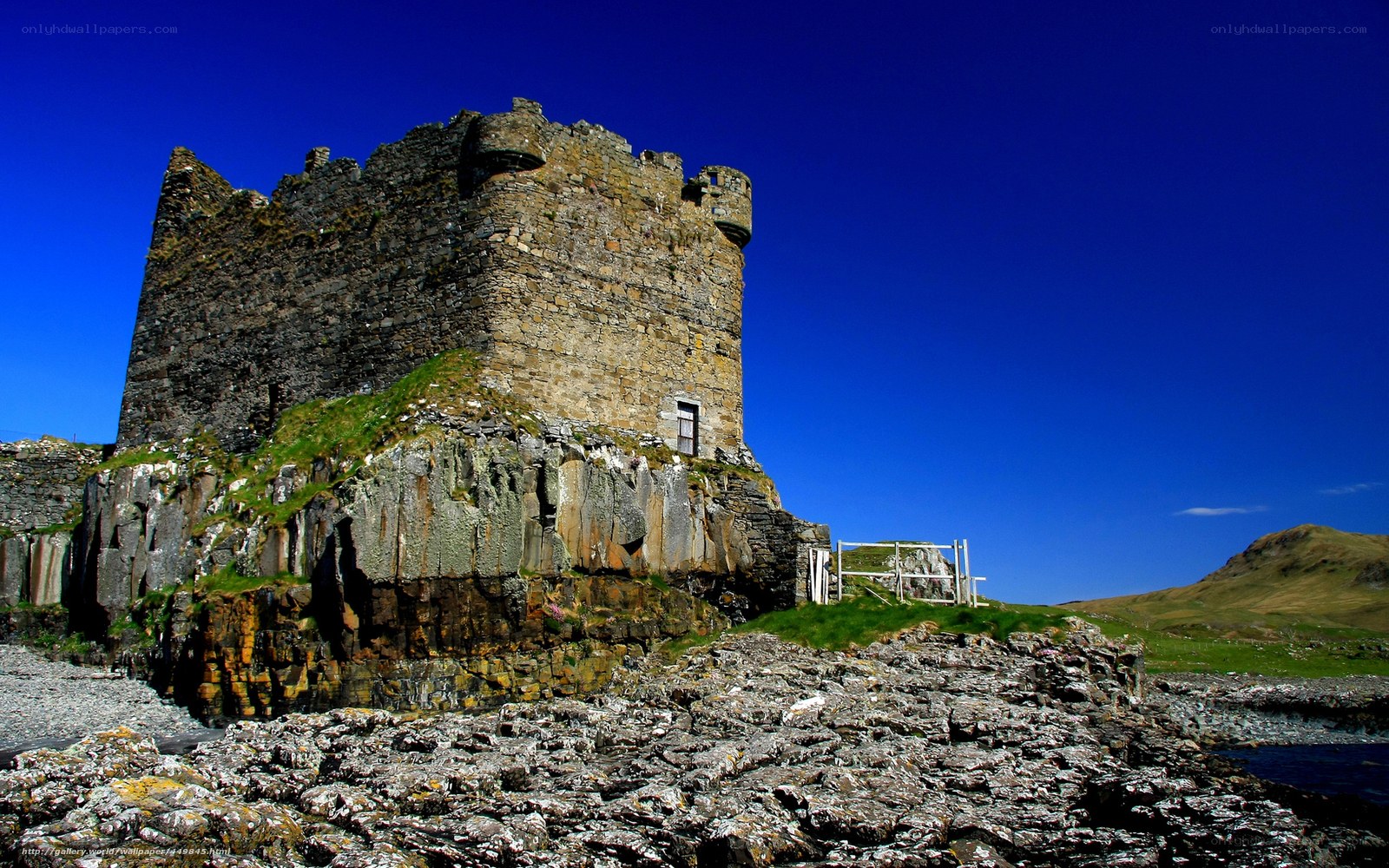 ancient castle on rocky coast