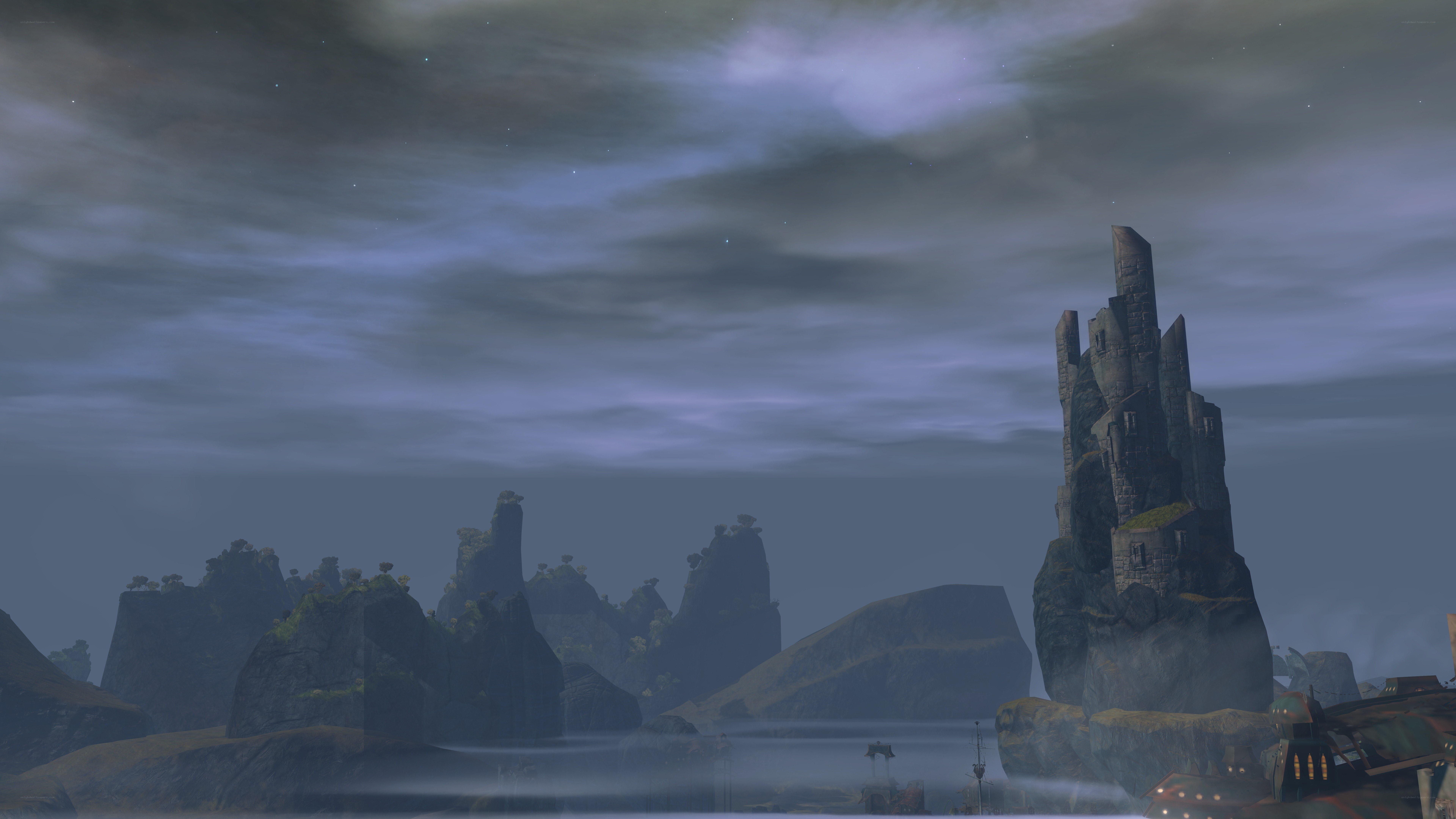 ancient castle on rocky isles