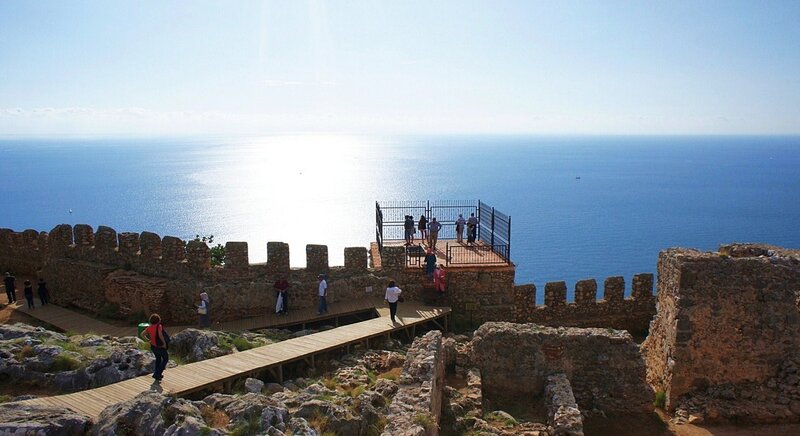 Ancient Castle Ruins — Blue