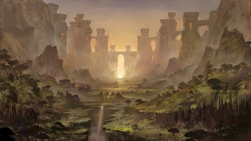 Ancient Castle Ruins — Brown