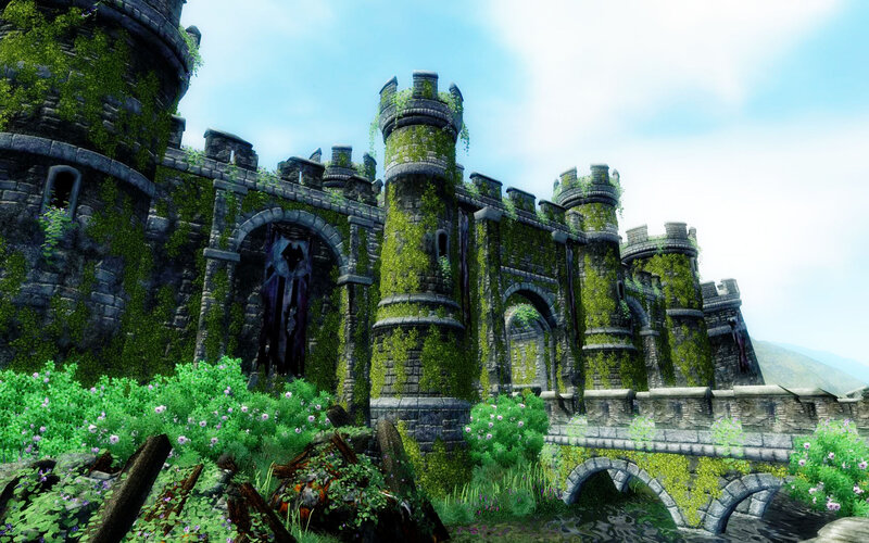 ancient castle ruins