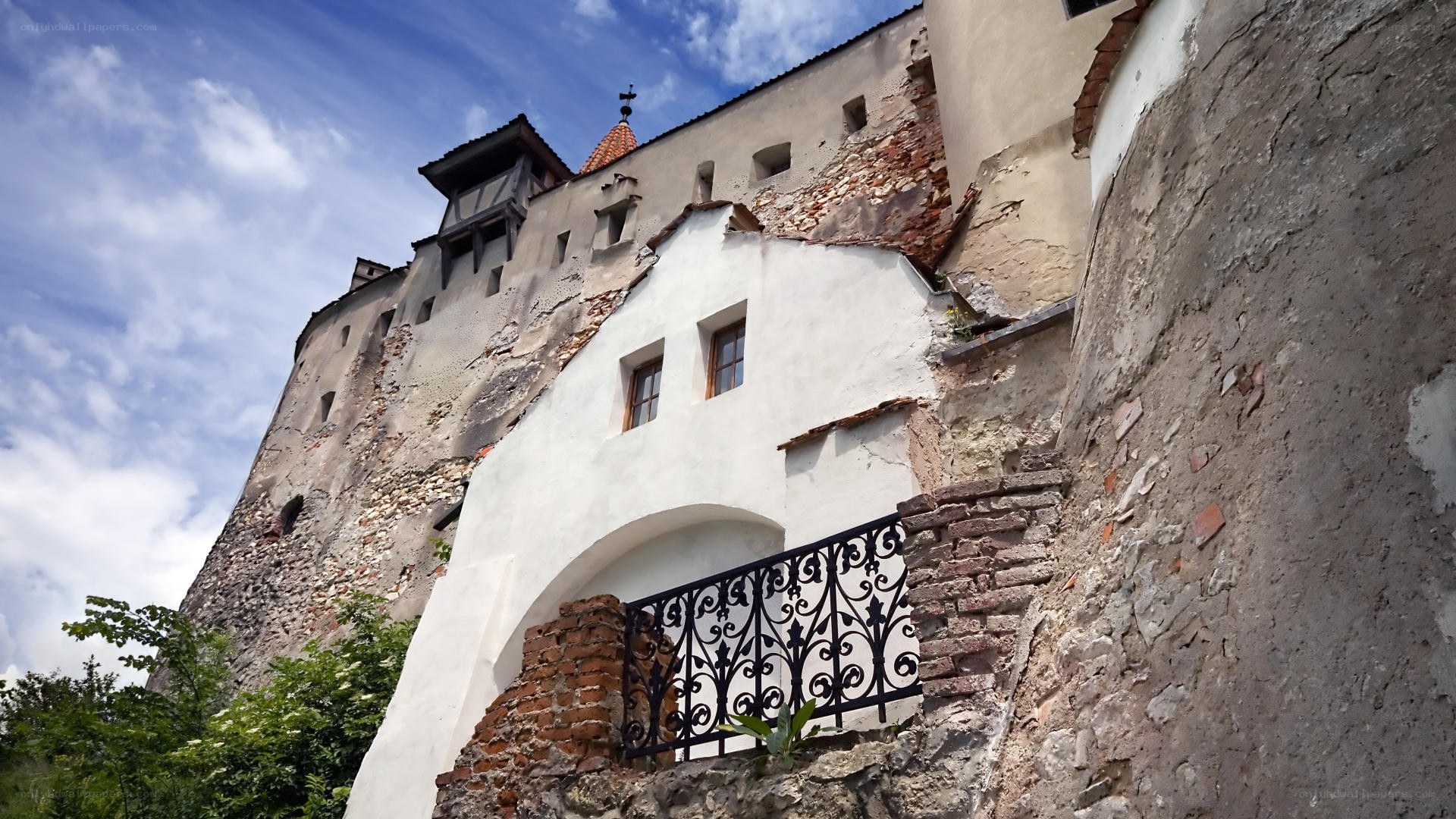 ancient castle with arched gateway