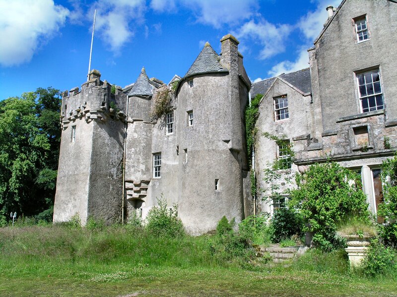 ancient castle with turrets