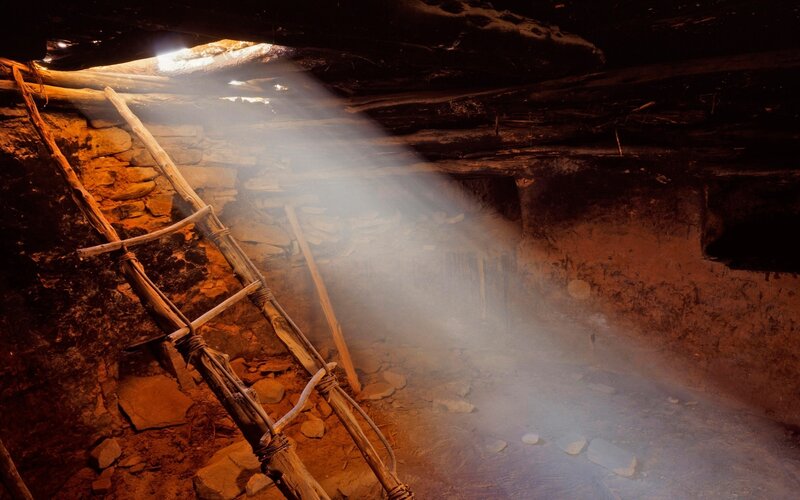 ancient cave dwelling interior