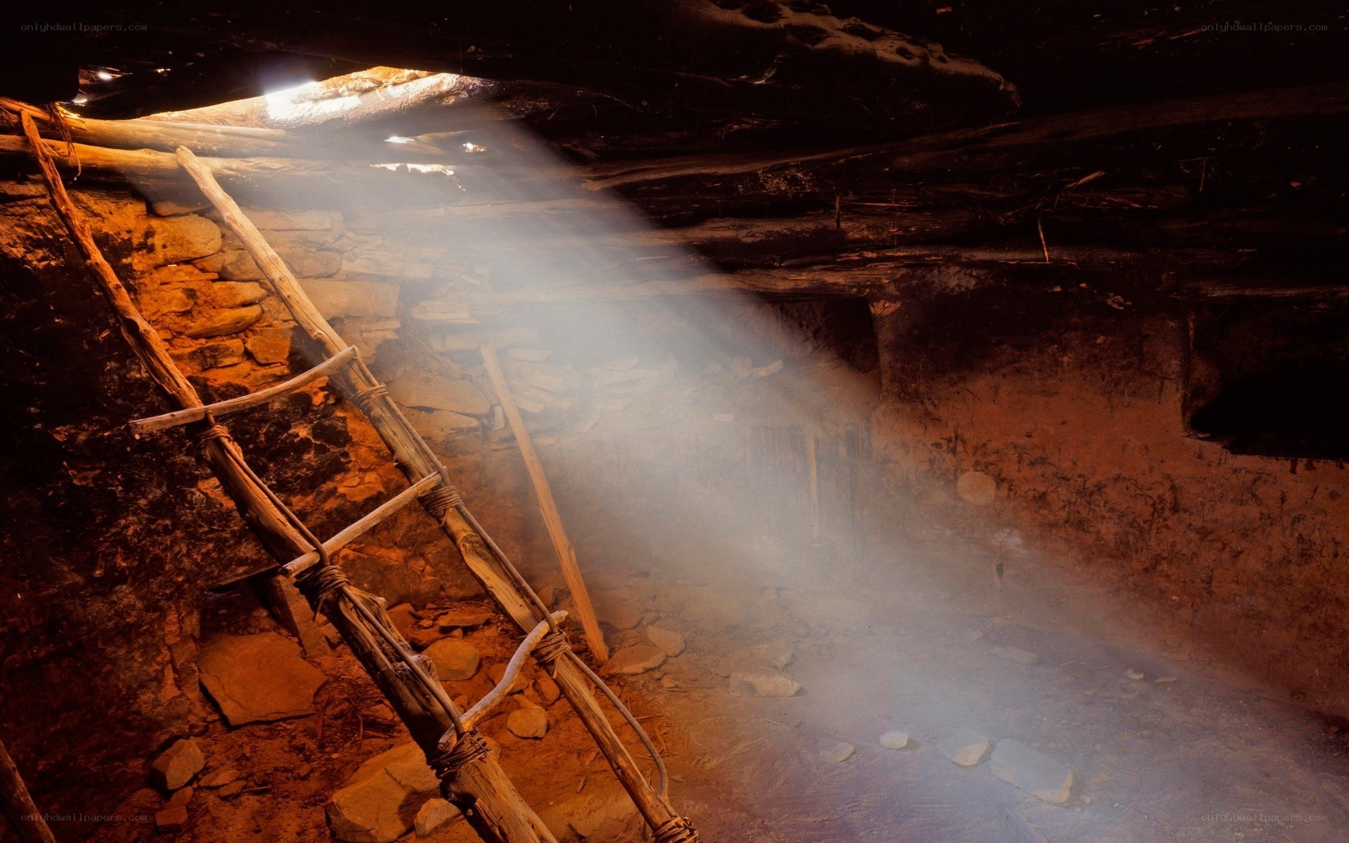 ancient cave dwelling interior