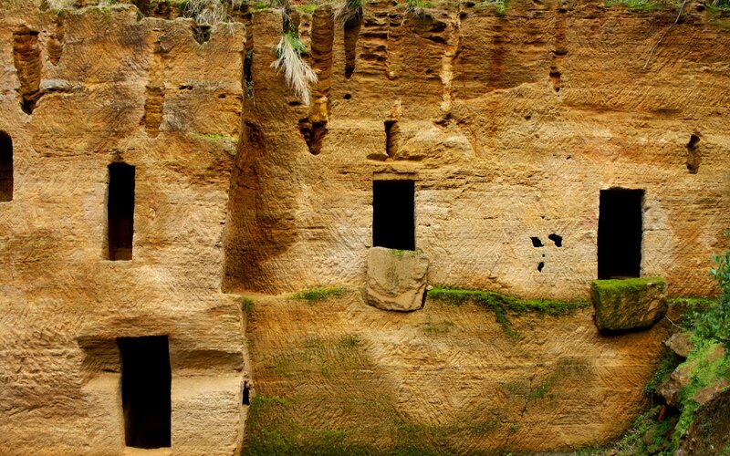 Ancient Cave Dwellings — Brown