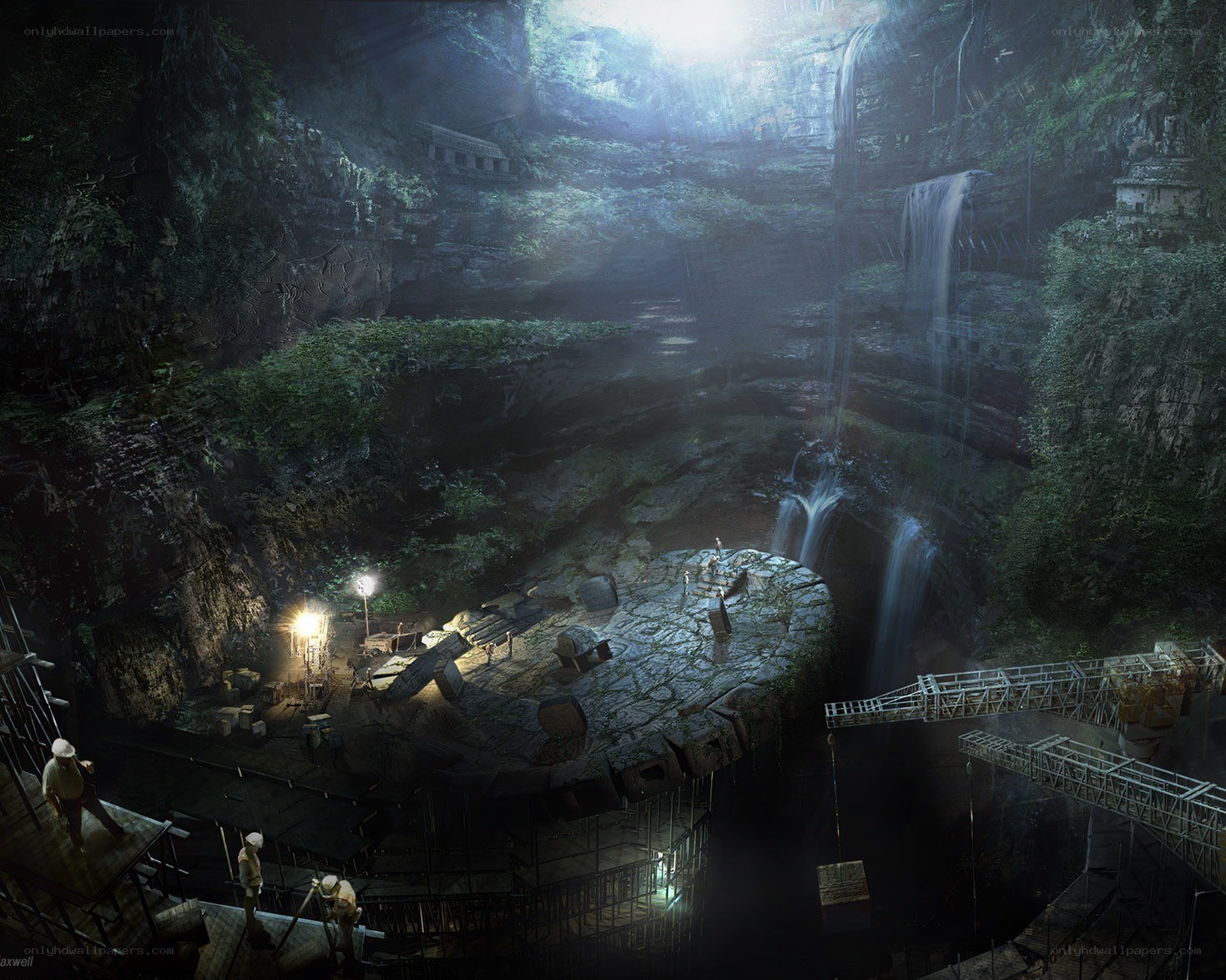 ancient cave excavation site