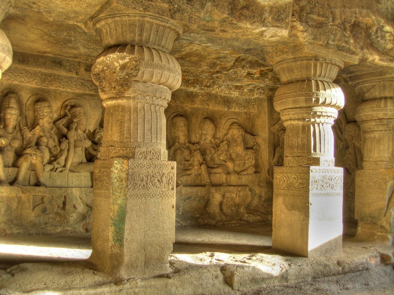 ancient cave temple carvings