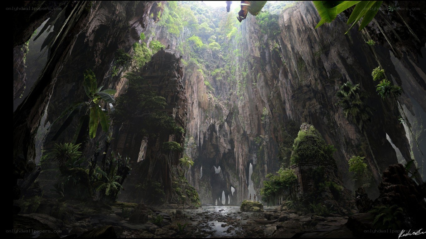 ancient cave temple ruins