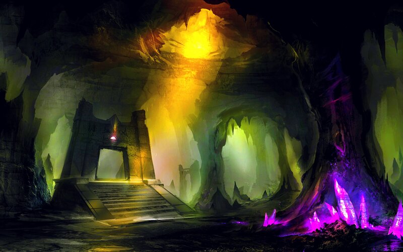 Ancient Cave Temple — Yellow