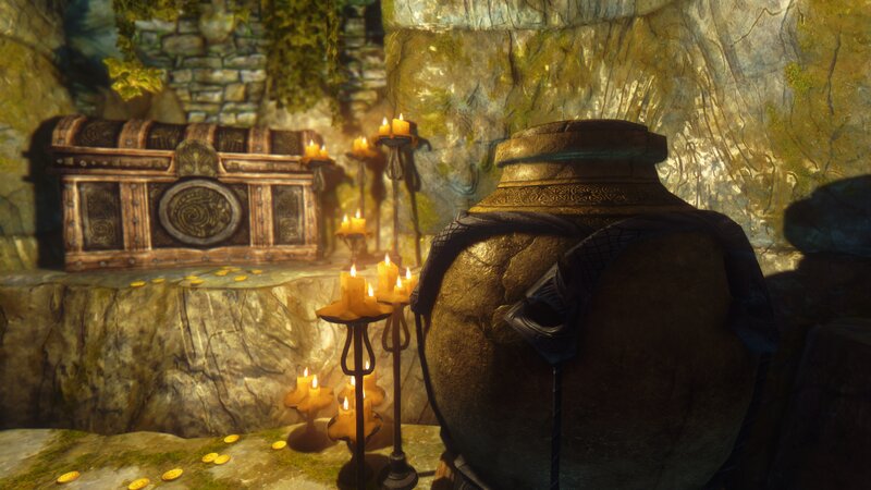 Ancient Chest in Cave