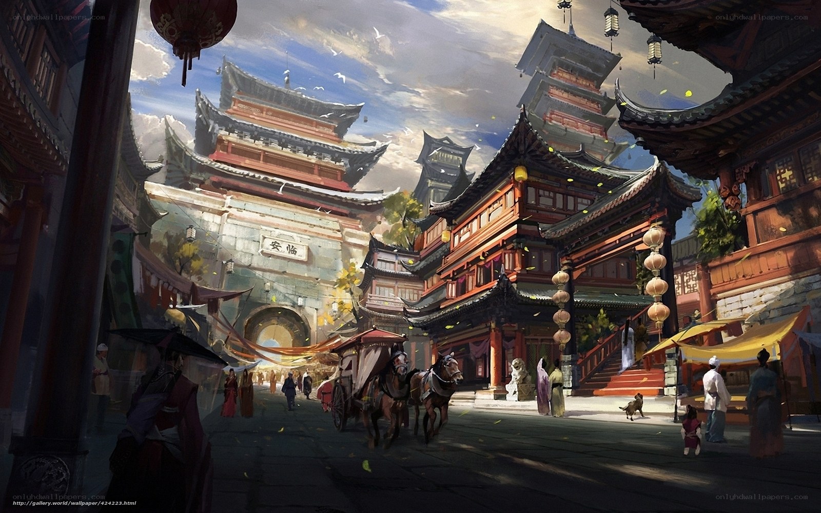 Ancient Chinese city street