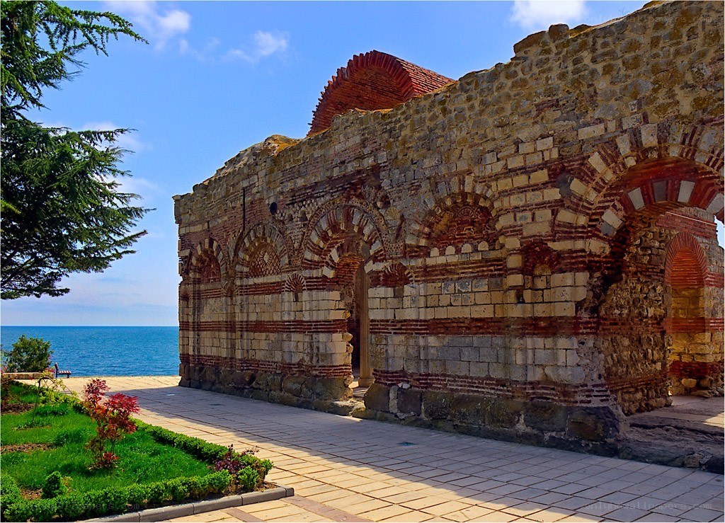 Ancient church by the sea