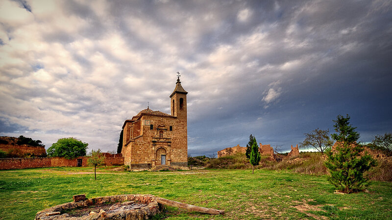 Ancient Church in Field