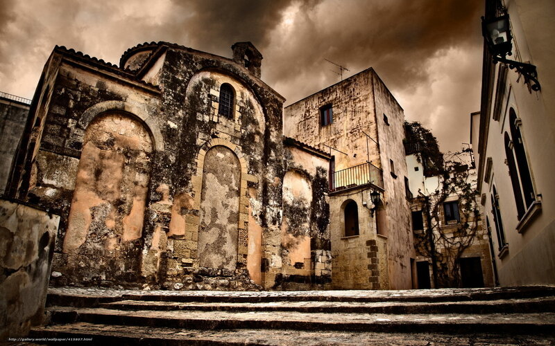 ancient church in old town
