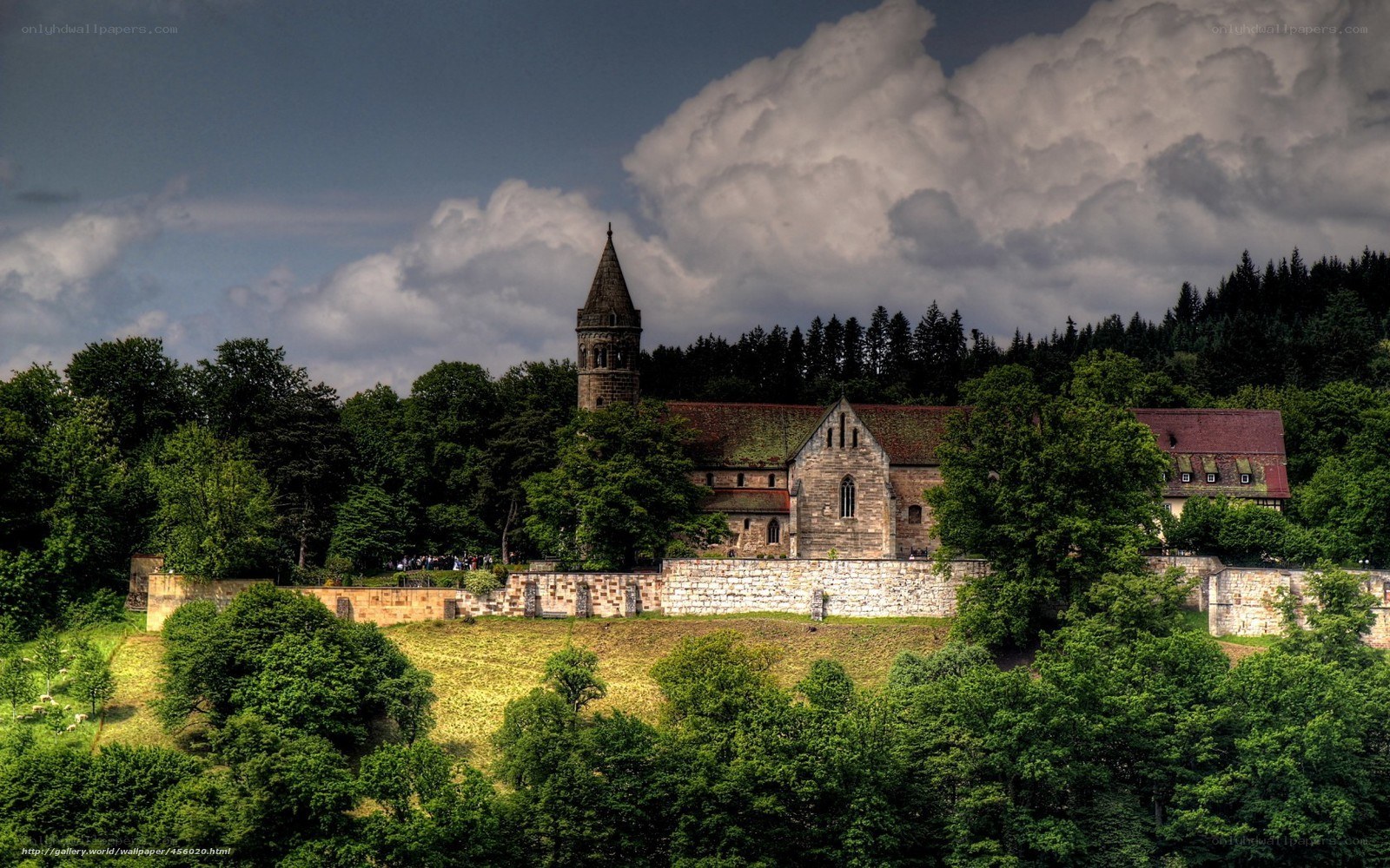 Ancient church on a hill