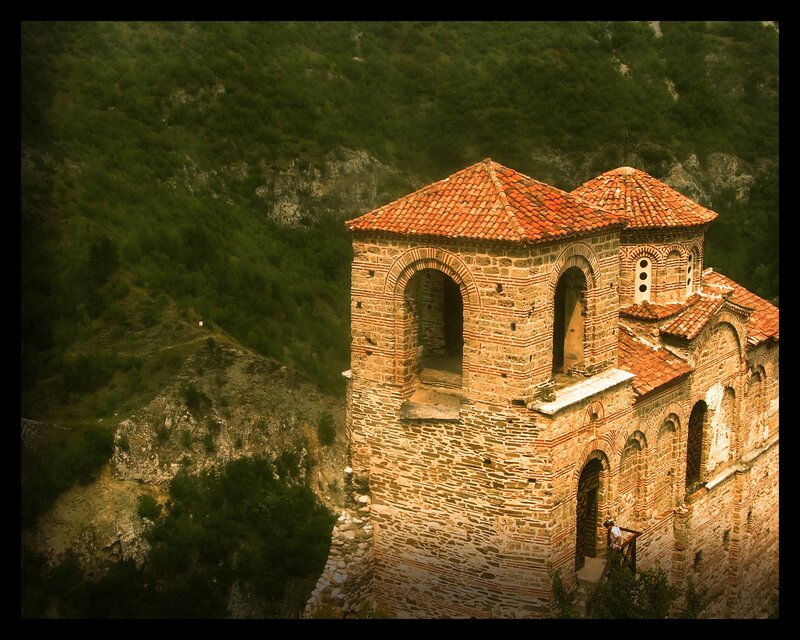 Ancient church on a hillside