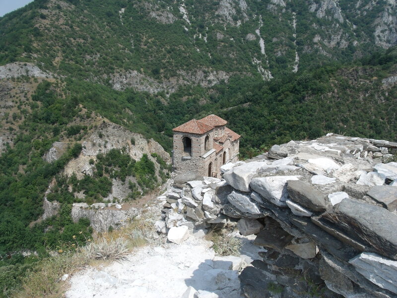 Ancient Church on Mountain — Green