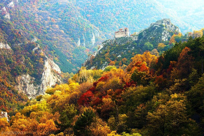 Ancient Church on Mountain — Orange
