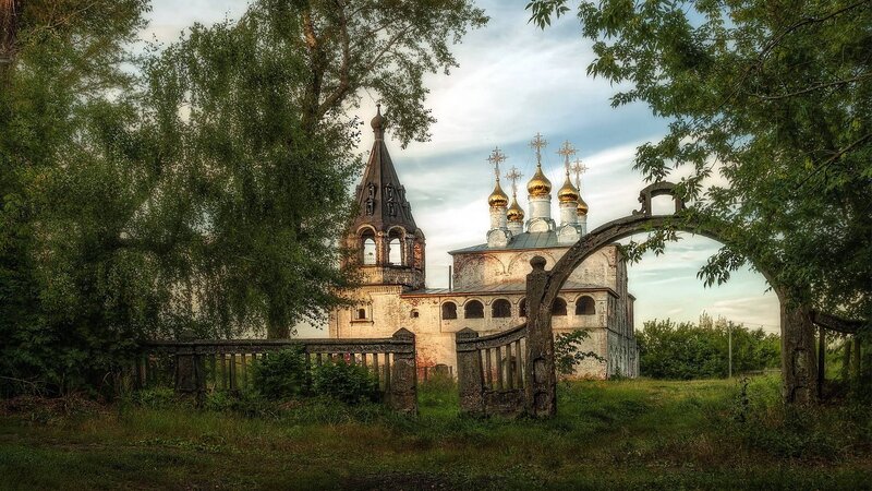 Ancient Church with Domes