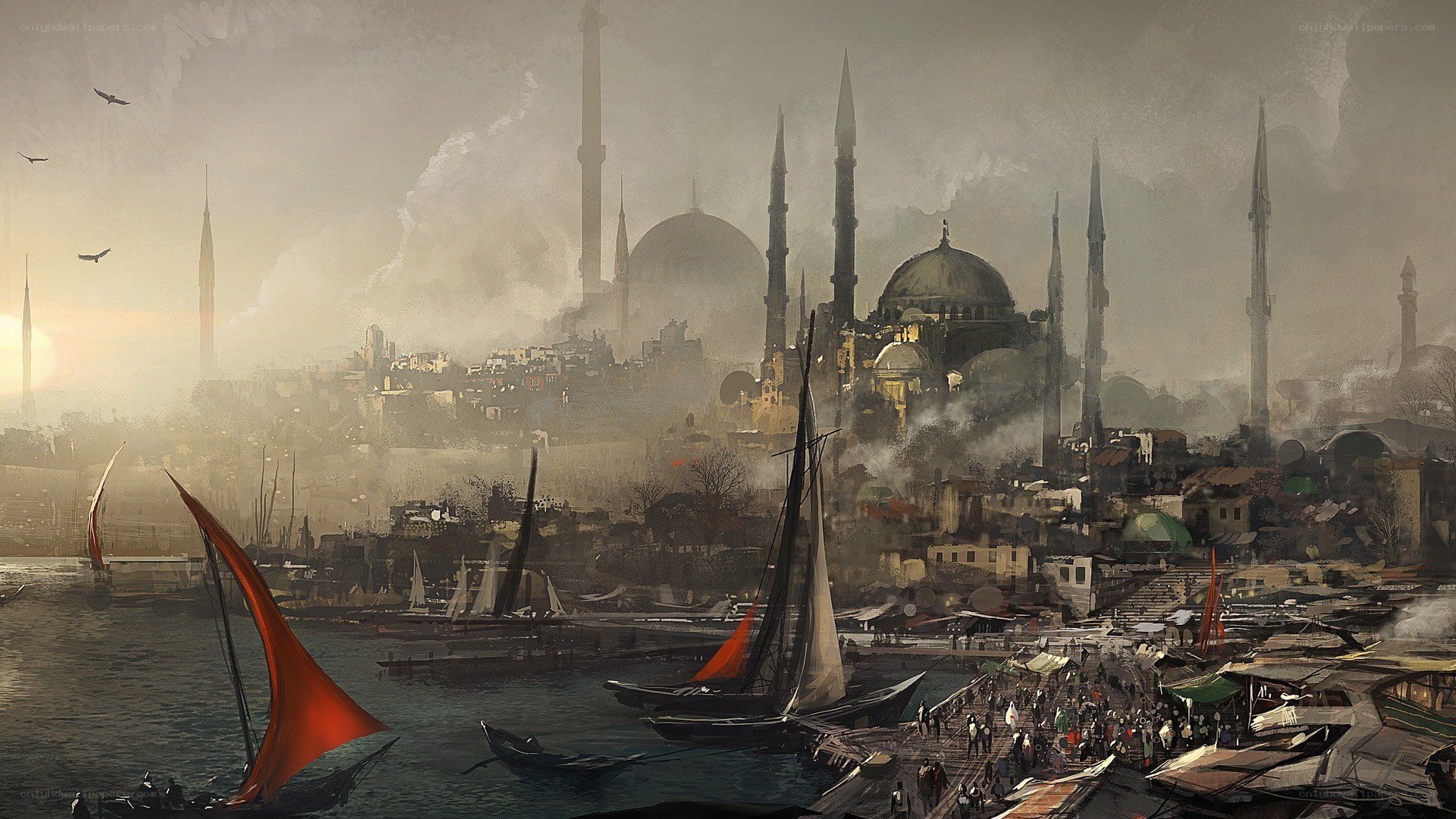 ancient city by the harbor