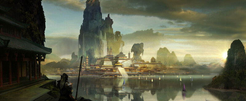 ancient city by the lake