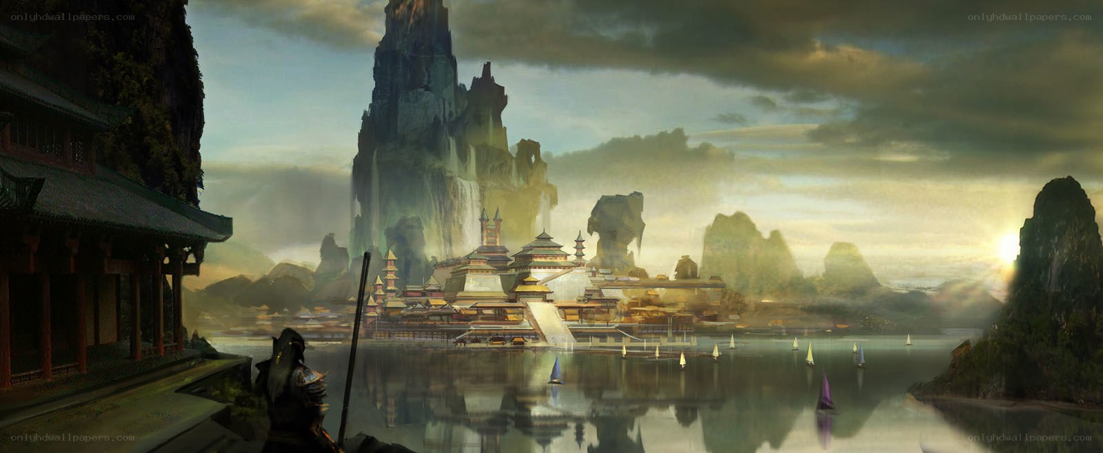 ancient city by the lake